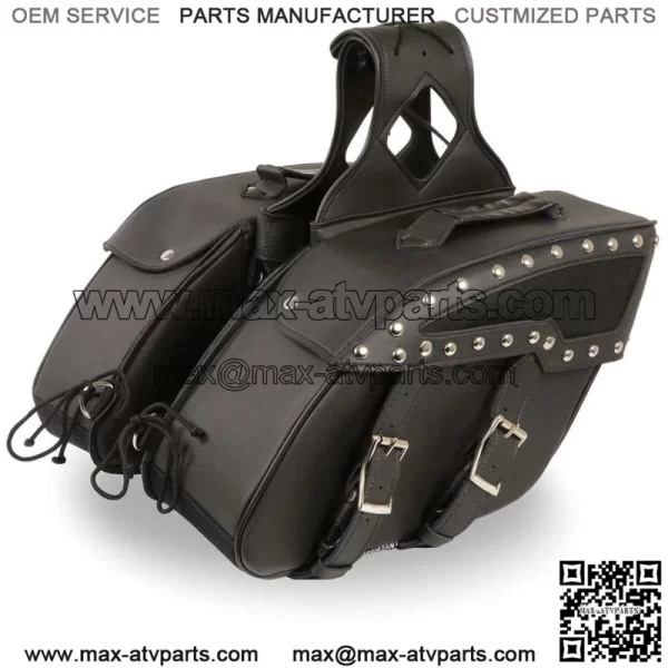 Motorcycle Saddle Bags Leather Sider Panniers