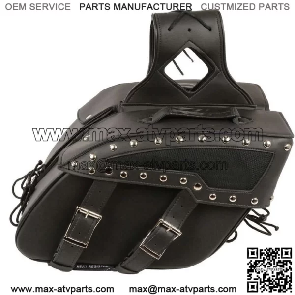 Motorcycle Saddle Bags Leather Sider Panniers - Image 3