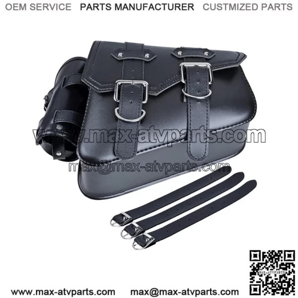 Custom Motorcycle Leather Panniers Saddlebags - Image 2
