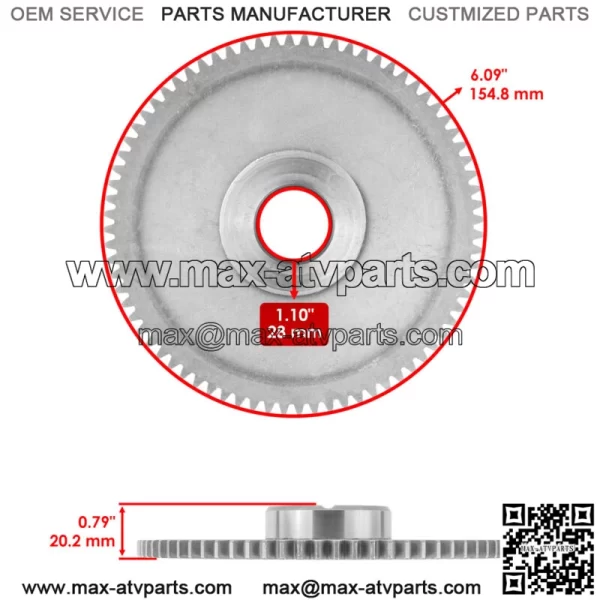 Starter Clutch Idler Gear for Polaris General XP4 1000  2021-2023 (For: Polaris) - Image 2