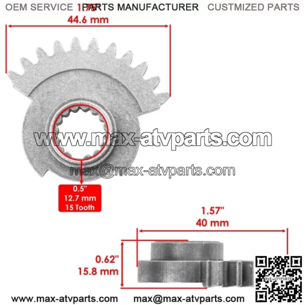 Gear Sector For Polaris General 4 1000 2017-2022 SidexSide 3233832 (For: Polaris) - Image 2