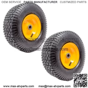 2PK 13x5.00-6 Turf Tire & Rim Assembly for Lawn Garden Tractors Golf Carts 2 PLY