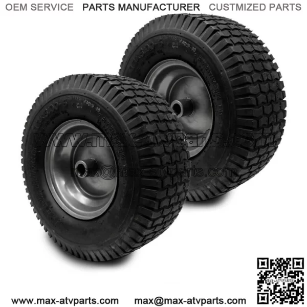 2PK 13x5.00-6 Turf Tires & Rim Assembly Fits Lawn & Garden Tractors Golf Carts