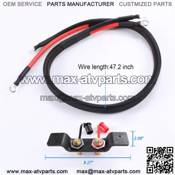 For Can-Am Maverick X3 Remote Battery Terminal Relocation Kit Battery Jump Post - For More than one vehicle - Image 5