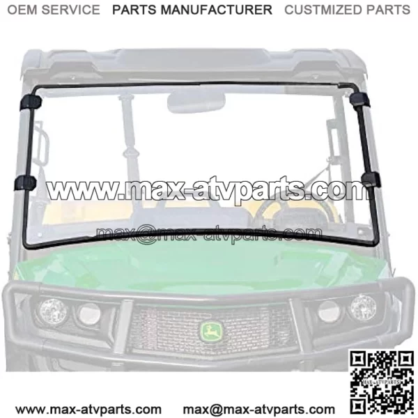 Heavy Duty Scratch Resistant Full Windshield for 2018+ John Deere Gator XUV 835E / 835M / 865E / 865M | 1/4" Thick Polycarbonate 250 Times Stronger Than Glass | Hard Coated!