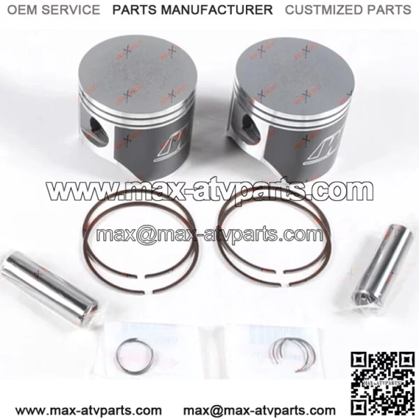 Polaris Pro 800 RMK Piston Kit Axys Wiseco Top End Gasket Assault 2016 2017 - Image 2
