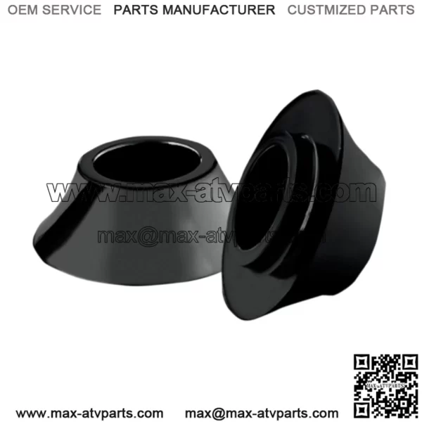 RC Components Black Tapered 25mm Wheel Axle Spacers Harley Touring Bagger 08-19 (For: Harley-Davidson)