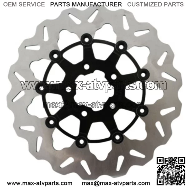 Galfer Stainless Black Floating Wave 11.8" Front Brake Rotor Harley Touring 08+ (For: Harley-Davidson)