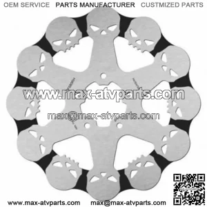 Galfer Front 11.8 Skull Skulls Floating Front Brake Disc Rotor Harley Bagger FLH (For: Harley-Davidson)
