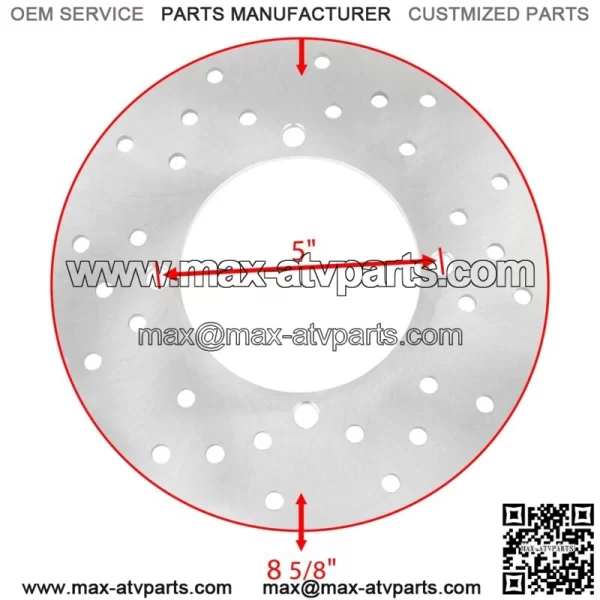 Rear Disc with Stud Bolt fits Polaris Sportsman X2 500 800 4X4 2008 2009 - Image 2