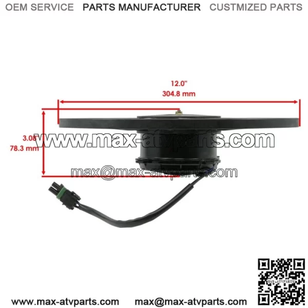 Radiator Cooling Fan Motor fits Polaris RZR XP 1000 / RZR XP 4 1000 2014 - 2021 (For: Polaris) - Image 2