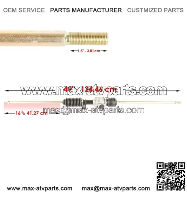 Steering Rack and Pinion Gear Box for Polaris RZR XP / XP 4 1000 2014 / 1823984 (For: Polaris) - Image 2