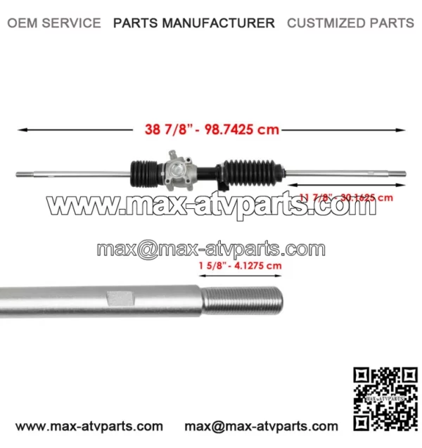 Steering Gear Box Rack And Pinion W/Tie Rod End for Polaris General 4 1000 17-21 (For: Polaris) - Image 2