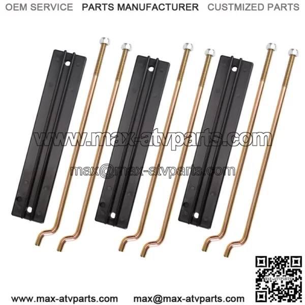 Golf Cart Battery Hold Down Plate Rods Kit for Club Car DS 98-05 101090801 - Image 3