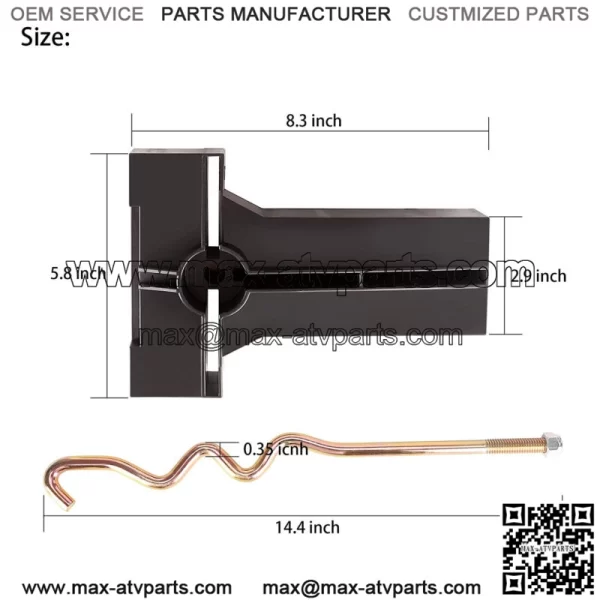 Golf Cart Battery Hold Down Plate for Club Car Precedent 2008.5-up 103374801 - Image 2