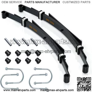 4-Leaf Heavy Duty Golf Cart Rear Leaf Spring for Club Car DS 1982-up W/ Bushing