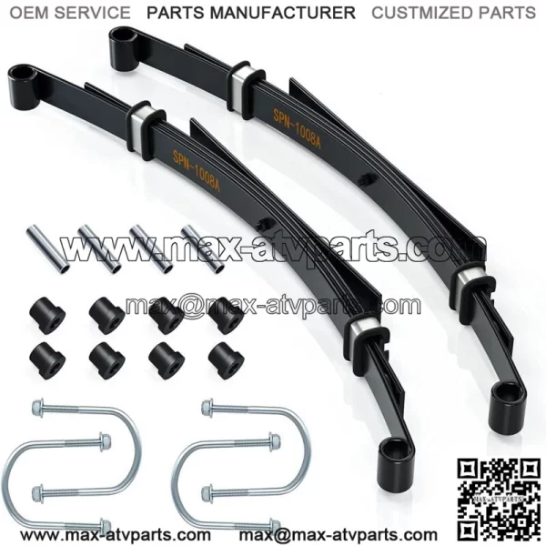 4-Leaf Heavy Duty Golf Cart Rear Leaf Spring for Club Car DS 1982-up W/ Bushing