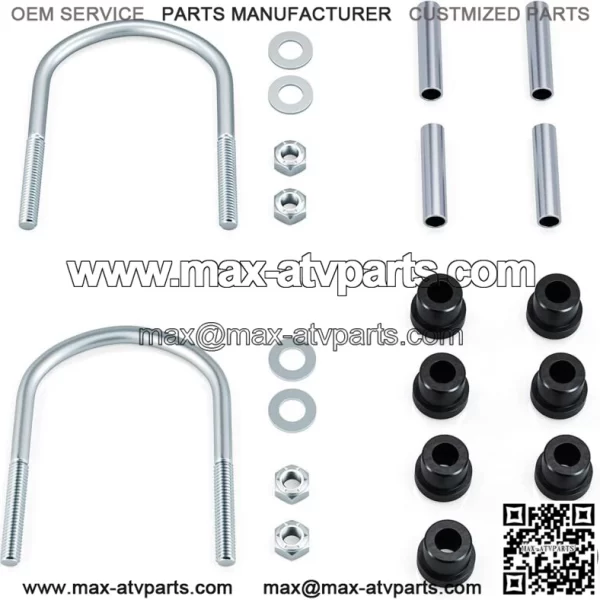 4-Leaf Heavy Duty Golf Cart Rear Leaf Spring for Club Car DS 1982-up W/ Bushing - Image 3