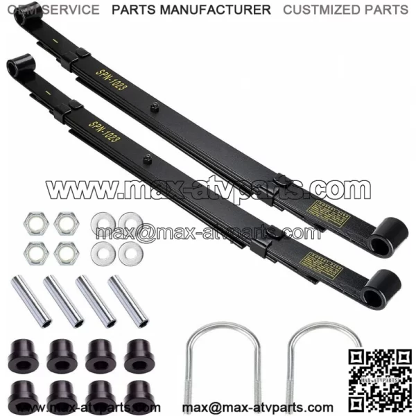 Golf Cart 4 Leaf Heavy Duty Rear Leaf Spring Kit fit Club Car Precedent 2004-up