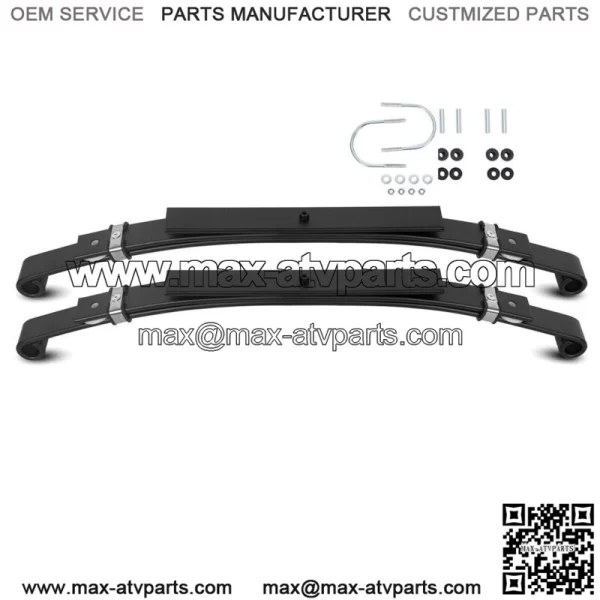 Set of 2 Rear Leaf Heavy Duty Springs For Club Car DS Golf Cart 1981+