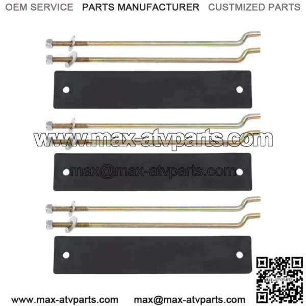 Fit for 81-13 Club Car DS Golf Cart Battery Hold Down Retainer Plate Rod Kit New