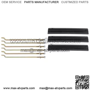 Fit for 1981-2013 Club Car DS Golf Cart Battery Hold Down Retainer Plate Rod Kit
