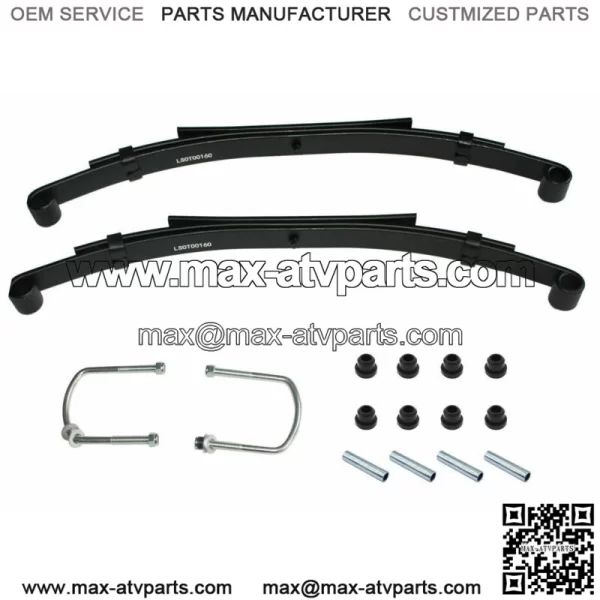 For Club Car DS Golf Cart Rear Heavy Duty Springs Kit Bushings & Sleeves Pair(2)