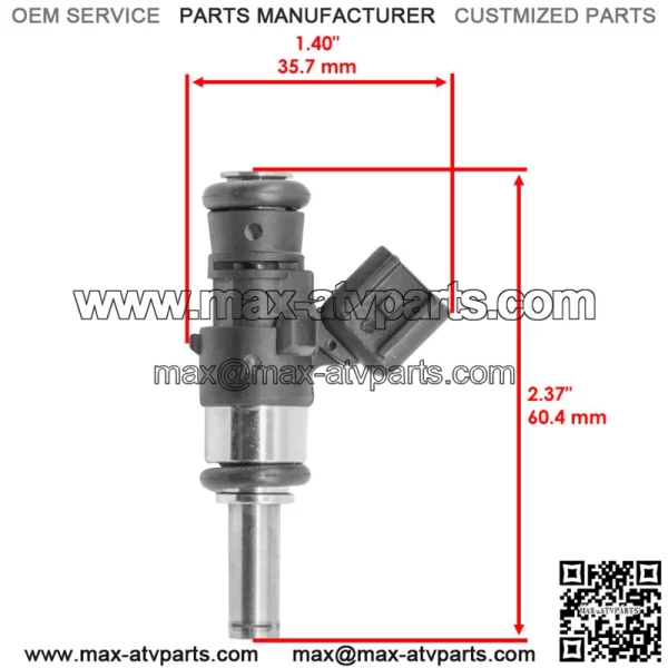 Fuel Injector for Polaris General 4 1000 Deluxe RC/General 4 1000 Premium 2021 (For: Polaris) - Image 2