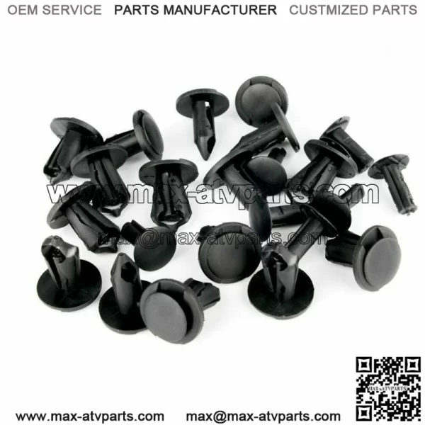 100x 8mm Fender Clips Body Rivets Push Pin for ATV HONDA TRX300EX 450R Rancher - Image 2