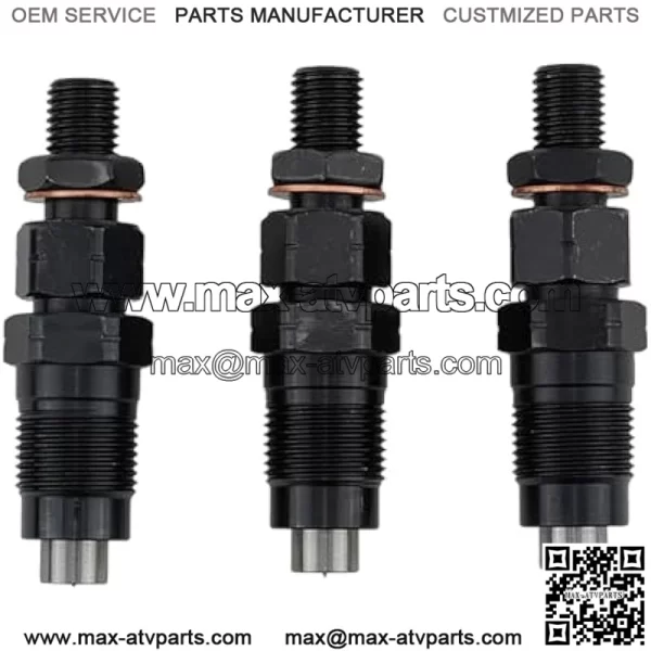3Pcs Fuel Injector AM882410 MIA881565 Compatible for John Deere Tractor 1023E 1025R 1026R 2025R 2026R Replacement