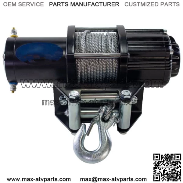 50 Ft Midnight Winch 4500 lb Steel With Mount For Yamaha Rhino 450 2006-11 - Image 2