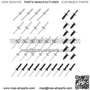 Complete Body Rivet Kit For EZGO TXT 1994-up Golf Cart Gas and Electric 42PCS