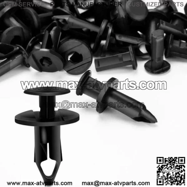 100x 8mm Fender Clips Body Rivets Push Pin for ATV HONDA TRX300EX 450R Rancher (For More than one vehicle) - Image 2