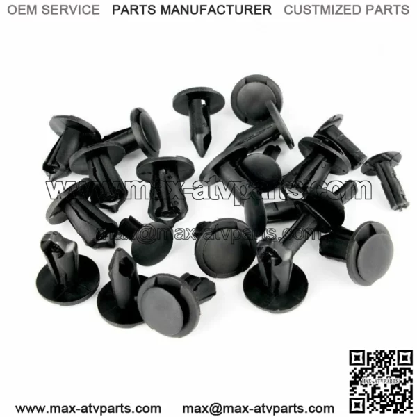100x 8mm Fender Clips Body Rivets Push Pin for ATV HONDA TRX300EX 450R Rancher (For More than one vehicle) - Image 3