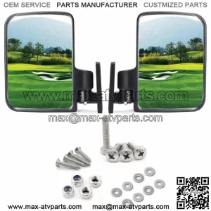 Golf Cart Side Mirrors, Rear View Mirror for Yamaha Club Car EZGO Parts