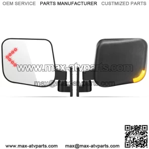 Golf Cart Side Rear View Mirrors W/ LED Turn Signal for YAMAHA EZGO Club Car