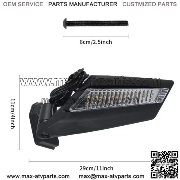 Updated Side View Mirror with LED Lights For Can Am Maverick X3 Max R 2017-2023 - Image 2