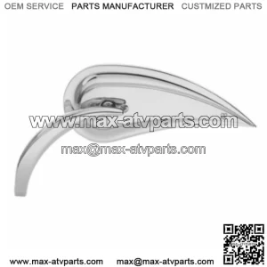 Rad III Rear View Teardrop Convex Mirror Chrome Left Handlebar Harley (For: Harley-Davidson)