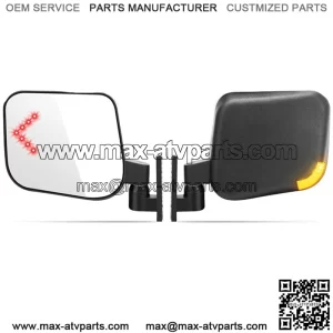 Golf Cart Side Rear View Mirrors W/ Turn Signal Light for YAMAHA EZGO Club Car