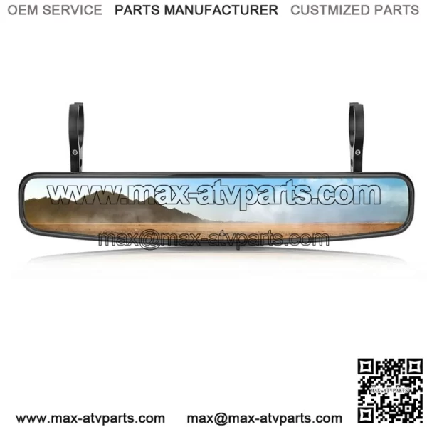 UTV Rear Center Mirror w/1.75"/2" Roll Bar For Polaris RZR 900 Can Am Maverick (For More than one vehicle)
