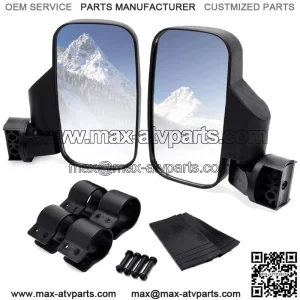UTV Rear View Side Mirrors 1.75" For Polaris Ranger RZR XP Crew 570 800 900 1000 (For More than one vehicle)