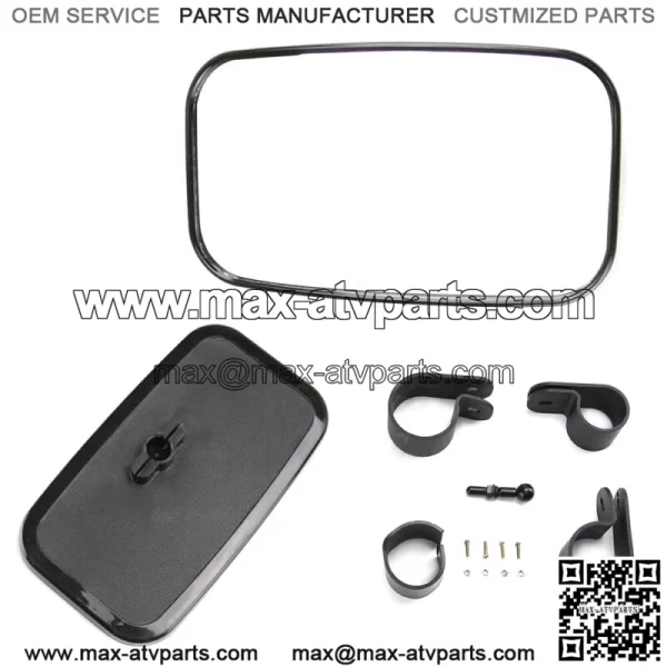 UTV Rear Side View Mirror 1.5" 1.75" 2" Clamp For Polaris YAMAHA HONDA Can-Am (For More than one vehicle)