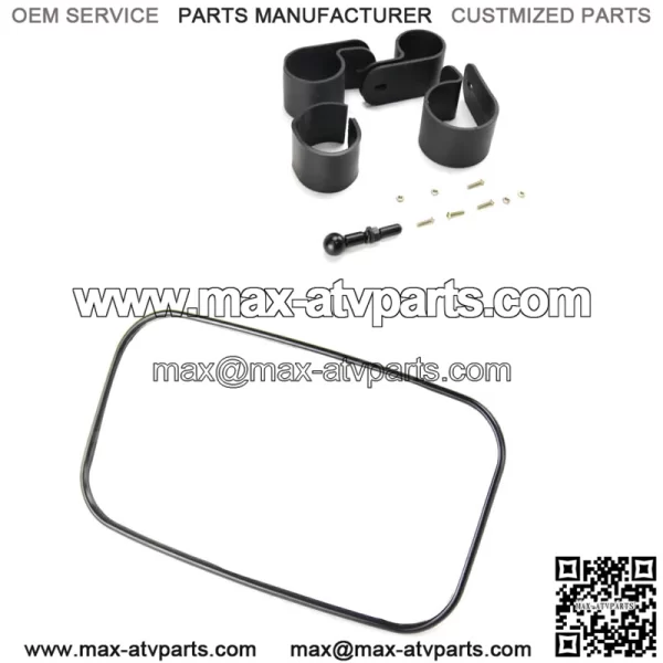 UTV Rear Side View Mirror 1.5" 1.75" 2" Clamp For Polaris YAMAHA HONDA Can-Am (For More than one vehicle) - Image 3