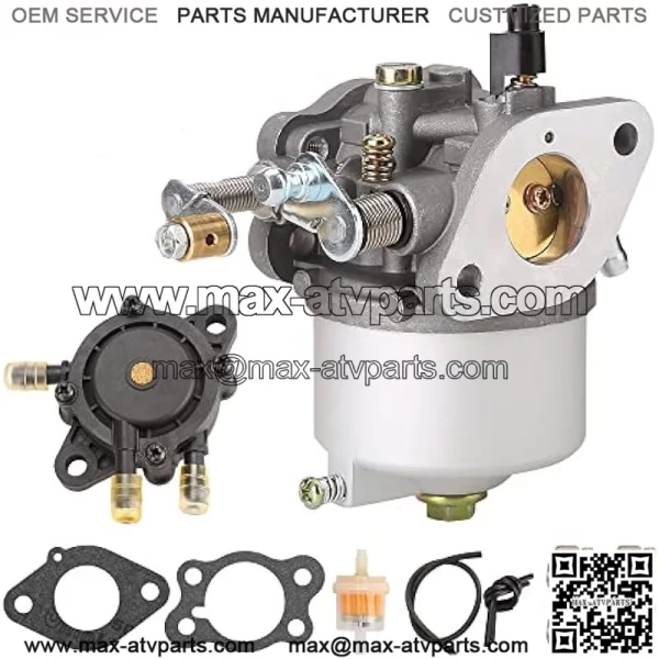 Golf Cart Carburetor Fuel Pump Kit for 1991+ EZGO TXT Marathon Medalist Freedom ST 4-Cycle Models with 295cc Engines OEM# 26645-G01 26645-G03 72840-G01 26726-G01 26727-G01 72558-G02 603901 17553