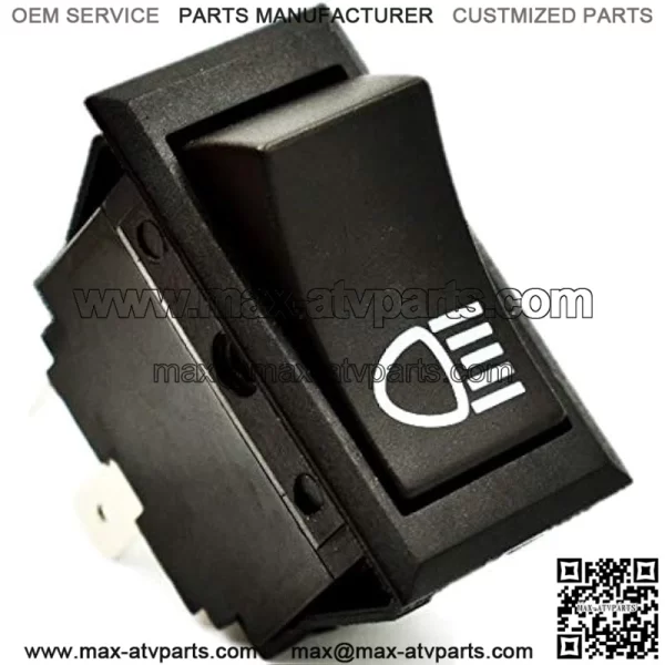 Improved Rocker Headlight Switch for John Deere Gator Series 4x2 4x4 6x4 CS CX HPX RSX TE TH TS TX XUV550 XUV590 620i 625i 825i 850D 850i 855D 860i UTV Work Sport Diesel Gas - 16AMP Upgrade