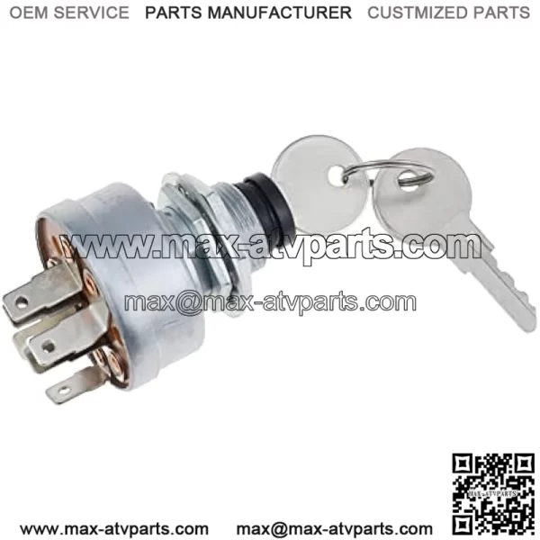 Ignition Switch AM101561 TCA22740 AM107076 TCA15075 Compatible with John Deere 130 160 165 170 175 180 185 240 245 260 265 285 320 500, Silver - Image 5