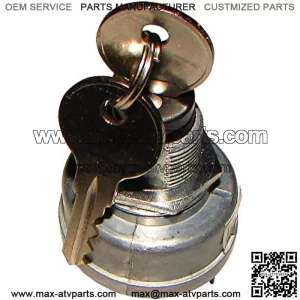 Ignition Switch w/Keys Fits John Deere 1200 1200A Bunker Rakes 800 V40 Aerators