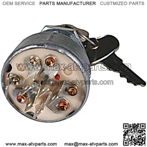 Ignition Switch 430-128 Compatible with/Replacement for John Deere F910 and F930 Front mounts, 130, 175, 180, 185, F912, F915, F925, RX73, RX75, RX95, SX75, SX95, 1600 and 1600 Turbos
