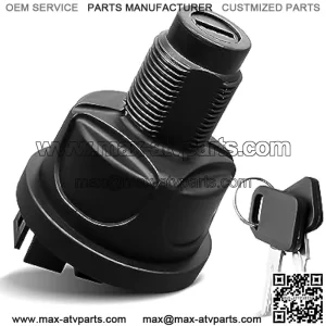 Ignition Switch with Keys AUC15805 Fit for John Deere 636M 648M 652M 652R Quik-Trak Mowers Z915 Z920 Z930 Z950 Z960 Z970 Ztrak Mowers 2020A 2030A Replace AUC13979 TCA26088 TCA24615