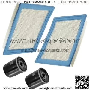 2x Air Filter and Oil Filter Pack For Polaris Ranger Crew XP 1000 2017-2018 (For: Polaris)